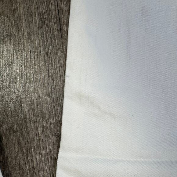 J.Crew Wide-Leg Cropped Jean WMNS 27 White Denim Hi-Rise All-Day Stretch Raw Hem - Picture 5 of 8